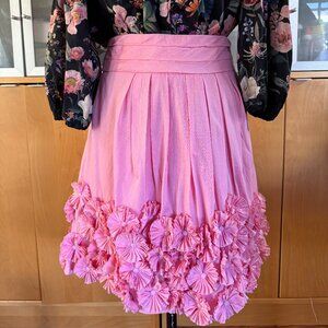 Leifsdottir Pink Flower embellished Skirt Size 2